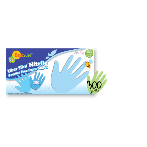 Cranberry 1135 BeeSure UberSLIM Nitrile Gloves Extra Small 300/Bx EXP Nov 2023 Cranberry 1135 BeeSure UberSLIM Nitrile Gloves Extra Small 300/Bx EXP Nov 2023